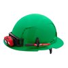 Milwaukee Tool Full Brim Green Full Brim Vented Hard Hat w/6pt Ratcheting Suspension - Type 1, Class C 48-73-1227