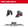 Milwaukee Tool Replacement Gray Dual Coat Full Face Shield Lens for BOLT No-Brim Safety Helmet Mount (5 pk) 48-73-1446