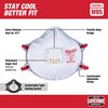 Milwaukee Tool N95 Valved Respirator with Gasket (1 pk) 48-73-4001