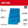 Milwaukee Tool Cooling Towel, Wet, 33" L, 8-1/4" W, Blue 48-73-4540B