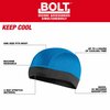 Milwaukee Tool Skull Cap, Polyester, Black/Blue 48-73-4545