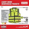 Milwaukee Tool Class 2 High Visibility Yellow Performance Safety Vest - S/M 48-73-5041