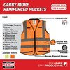 Milwaukee Tool Class 2 High Visibility Orange Performance Safety Vest - 4XL/5XL 48-73-5054