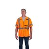 Milwaukee Tool Class 3 High Visibility Orange Safety Vest - 2X-Large/3X-Large 48-73-5147