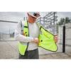 Milwaukee Tool Arc-Rated/Flame-Resistant Cat 1 Class 2 High Visibility Yellow Mesh Safety Vest - 2X-Large/3X-Large 48-73-5203