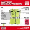 Milwaukee Tool Arc-Rated/Flame-Resistant Cat 1 Class 2 Breakaway High Visibility Yellow Mesh Safety Vest - 2X-Large/3X-Large 48-73-5213