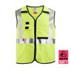 Milwaukee Tool Arc-Rated/Flame-Resistant Cat 1 Class 2 High Visibility Yellow Safety Vest- 4X-Large/5X-Large 48-73-5304
