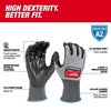 Milwaukee Tool Level 2 Cut Resistant High Dexterity Polyurethane Dipped Gloves - X-Large (12 pair) 48-73-8723B