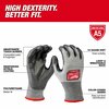 Milwaukee Tool Knit Gloves, Finished, Size XL 48-73-8753E