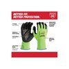 Milwaukee Tool 12 Pair High Visibility Cut Level 2 Polyurethane Dipped Gloves - M 48-73-8921B