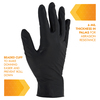 Kleenguard KleenGuard Kraken Grip, Disposable Gloves, 6 mil Palm , Nitrile, Powder-Free, L, 100 PK, Black 49277