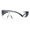 3M Safety Glasses, SecureFit 200 Series, Scotchgard Anti-Fog, Frameless, Blue Temples, Clear Lens SF201SGAF-BLU