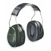 3M Peltor Peltor Optime 101 Over-the-Head Earmuffs, Passive Protection, NRR 27 dB, Foldable Black/Green 8071