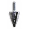 Lenox Step Drill Bit, 2 Hole Sizes, 7/8 in to 1-1/8 in, 1/4 in Step Increments, Straight with Three Flats 30888VB11