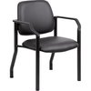 Boss Black Guest Chair, 22" W 22" L 32-1/2" H, Fixed, Vinyl Seat B9591AM-BK