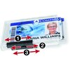 Durable Office Products ID Card Holder, 2-1/2" L, Trio, PK10 892019