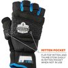 Proflex By Ergodyne Thermal Gloves, Black, Synthetic Leather Palm 816