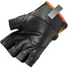 Proflex By Ergodyne Half Finger Mechanics Gloves, 2XL, Black, Breathable Spandex 860