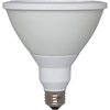 Ge Lamps 18 W, Compact LED Bulb, White, PAR38, 2700K Temp. Clear Finish, Dimmable LED18D38OW382725