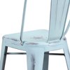 Flash Furniture Distressed Gn-Blue Metal Stool 4-ET-3534-24-DB-GG