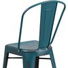 Flash Furniture Distressed Blue-Tl Metal Stool 4-ET-3534-24-KB-GG