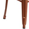 Flash Furniture 4 Pack 30" High Backless Copper Metal Barstool 4-ET-BT3503-30-POC-GG