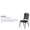 Flash Furniture Black Vinyl Banquet Chair 4-FD-C01-GOLDVEIN-BK-VY-GG
