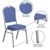 Flash Furniture Blue Fabric Banquet Chair 4-FD-C01-S-7-GG