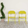 Flash Furniture Twisted Citron Folding Chair 4-HF3-CITRON-GG