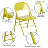 Flash Furniture Twisted Citron Folding Chair 4-HF3-CITRON-GG