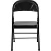 Flash Furniture Black Metal Folding Chair 4-HF3-MC-309AS-BK-GG