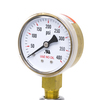 Pic Gauges Gauge, 2", 0/400psi, 1/4"NPT, Brass, NoOil 501D-UNO-204I