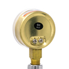 Pic Gauges Gauge, 2", 0/400psi, 1/4"NPT, Brass, NoOil 501D-UNO-204I