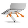 Durable Office Products Folding Adjustable Laptop Stand, For Lap 505023