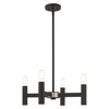 Livex Lighting Copenhagen 4 Light Black Mini Chandelier 51134-04