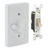 Bell Outdoor Electrical Box Cover, Outlet Box, 1 Gang, Rectangular, Aluminum, Toggle Switch 5121-1