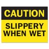 Tarifold Sign Inserts, Slippery When Wet, PK6 P1949SW