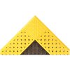 Notrax Black with Yellow Border Interlocking Drainage Mat 30 in W x 3 ft L, 7/8 in 520S3036BY