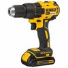 Dewalt Cordless Drill, Brushless, 20 Volt DC, 1/2 in Chuck, 2 Batteries and Charger Included DCD777C2