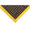 Notrax Black with Yellow Border Antifatigue Mat 3 ft 2 in W x 5 ft 4 in L, 7/8 in 549S3864YB