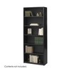 Safco ValueMate Economy Bookcase, 6-Shelf, Black 7174BL