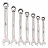Milwaukee Tool Ratcheting Combination Wrench Set, SAE, 3/8 in to 3/4 in Head Sizes, 12 Points, 7-Piece 48-22-9406