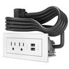 Legrand Power Unit, White, 2 Outlet, 2 USB RDZWH