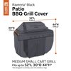 Classic Accessories BBQ Grill Cover, Medium/Small, Black 55-389-350401-EC