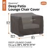 Classic Accessories Ravenna Deep Seated Patio Lounge Chair Cover, Grey, 42"x38" 55-422-015101-EC