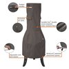 Classic Accessories Ravenna Cover, Med, Outdoor Chiminea, Grey, 38"x38" 55-813-035101-EC