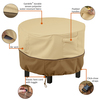 Classic Accessories Veranda Beige Patio Round Ottoman Cover, 22 in Dia x 23 in H 55-999-361501-00