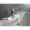 Delta Single Handle 1 or 3-hole 4" installation Hole Single Hole Lavatory Faucet, Stainless 567LF-SSPP