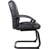 Boss BlackGuest Chair, 27"W28 1/2"L38"H, Fixed Arms, Molded Foam, Fabric UpholsterySeat B7309