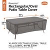 Classic Accessories Ravenna Rectangular/Oval Patio Table Cover, 84 in L x 44 in W x 23 in H 56-044-055101-EC